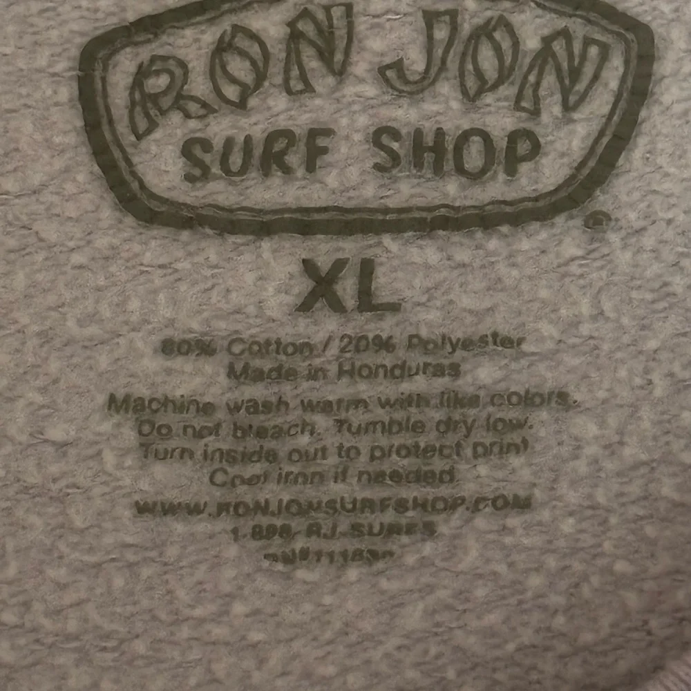 Ron Jon Surf Shop Lavender Sweatshirt Sz XL - Picture 7 of 7